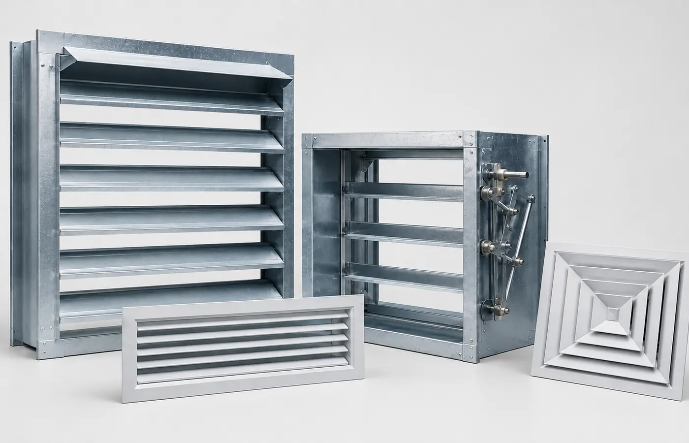 RAFAVENT ventilation louvers, dampers and air terminals