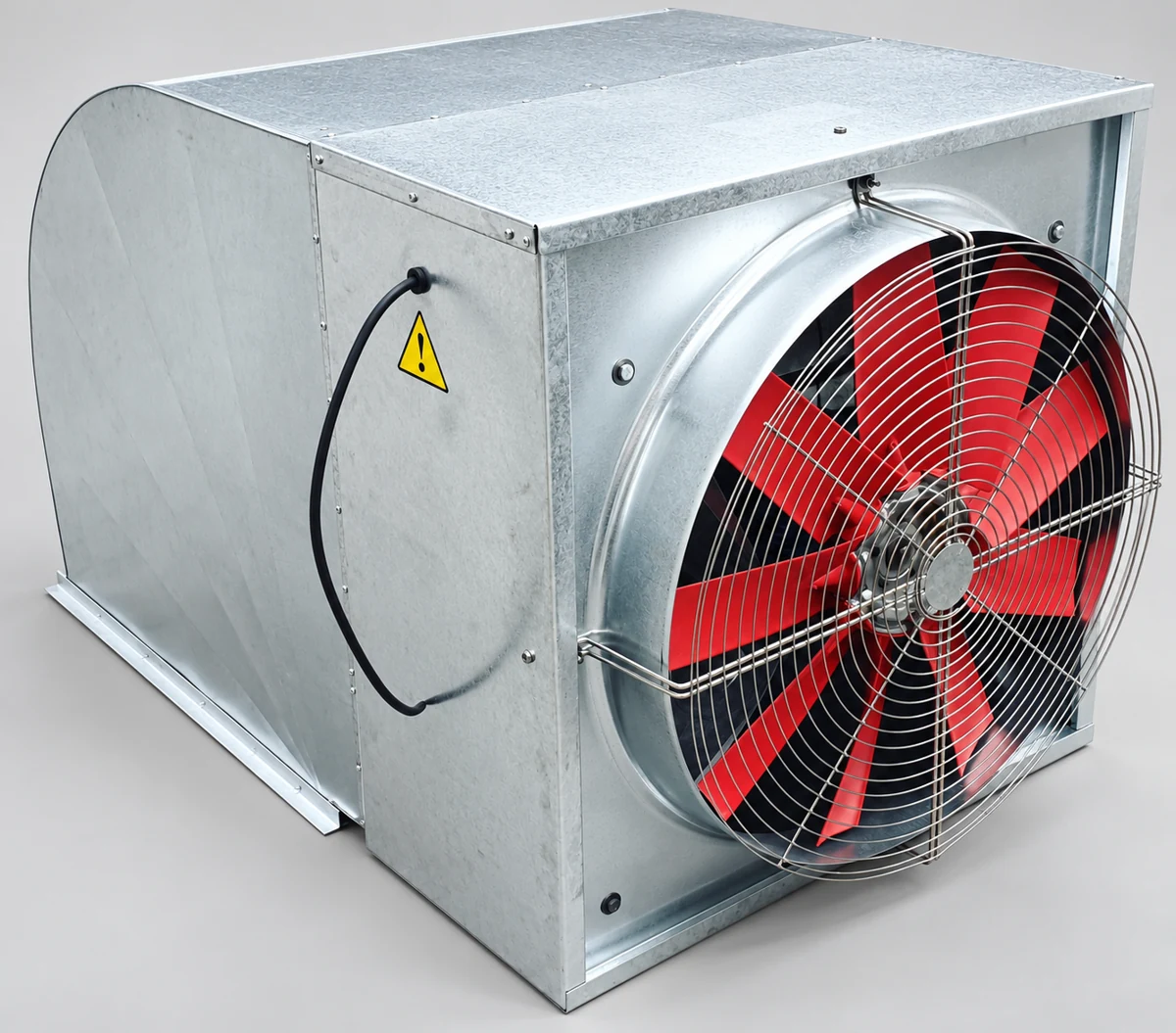 Galvanized axial box fan